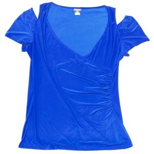 Torrid Wrap Cold Shoulder Blouse